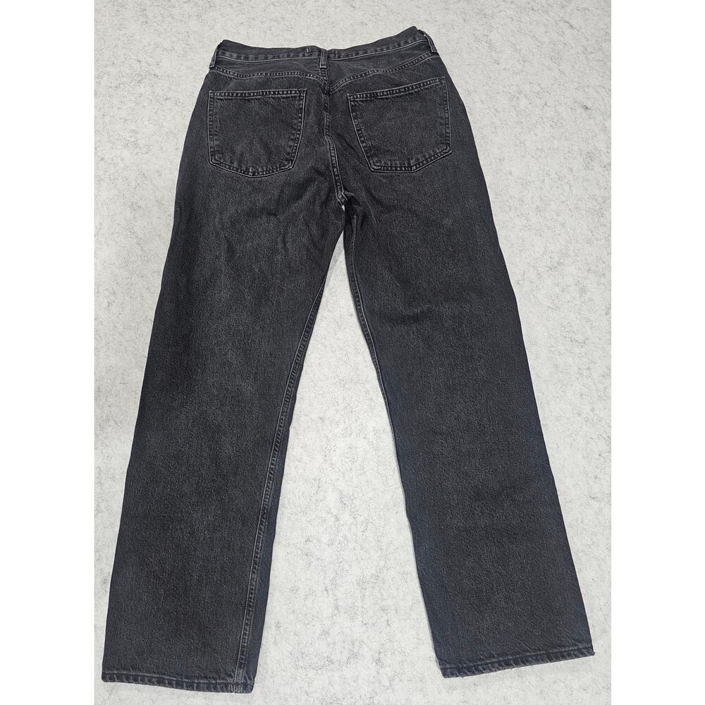 AGOLDE High Rise Straight Leg Jeans Washed Black Size 27 - Picture 2 of 8